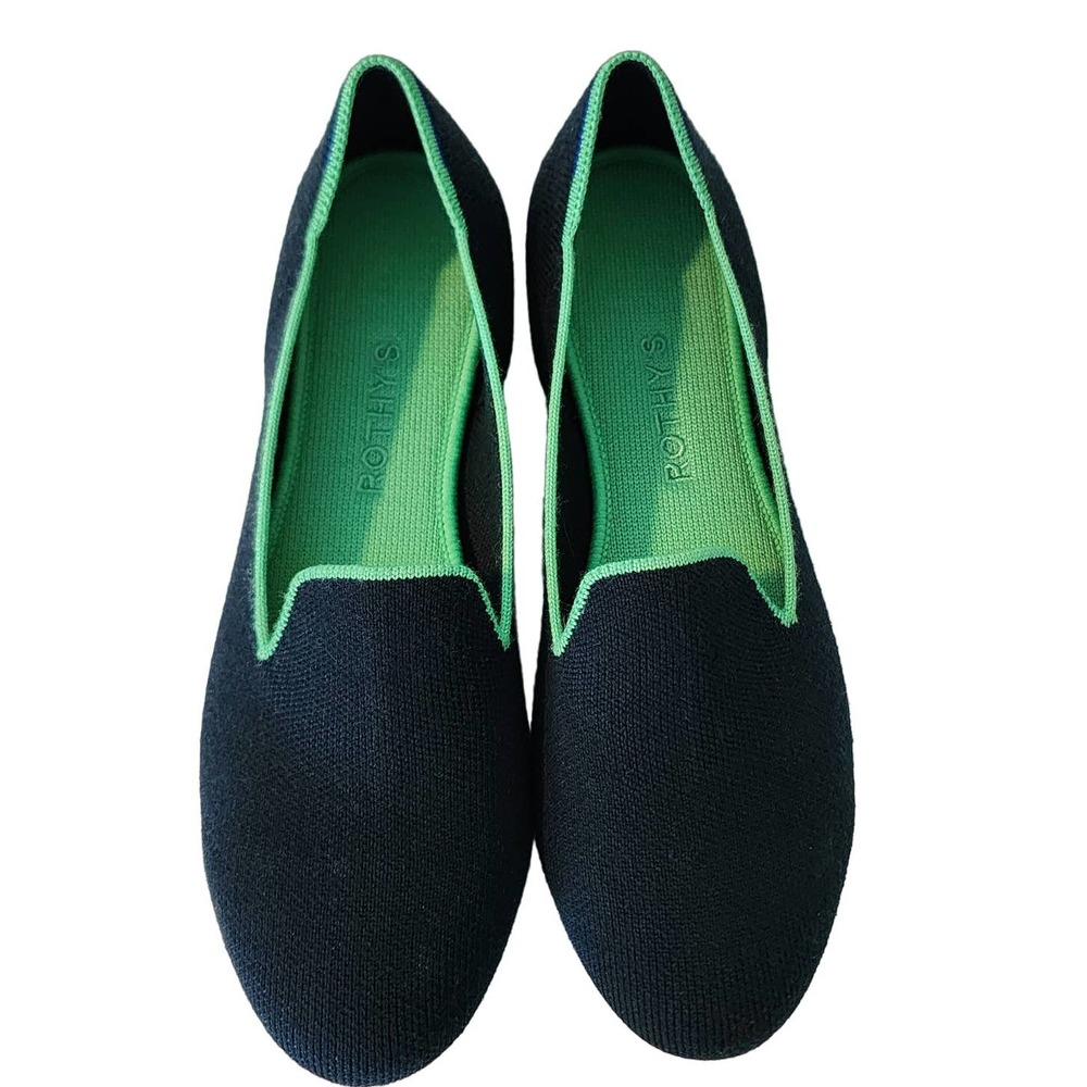 Rothy's The Loafer Merino Wool Winter Green Size 8